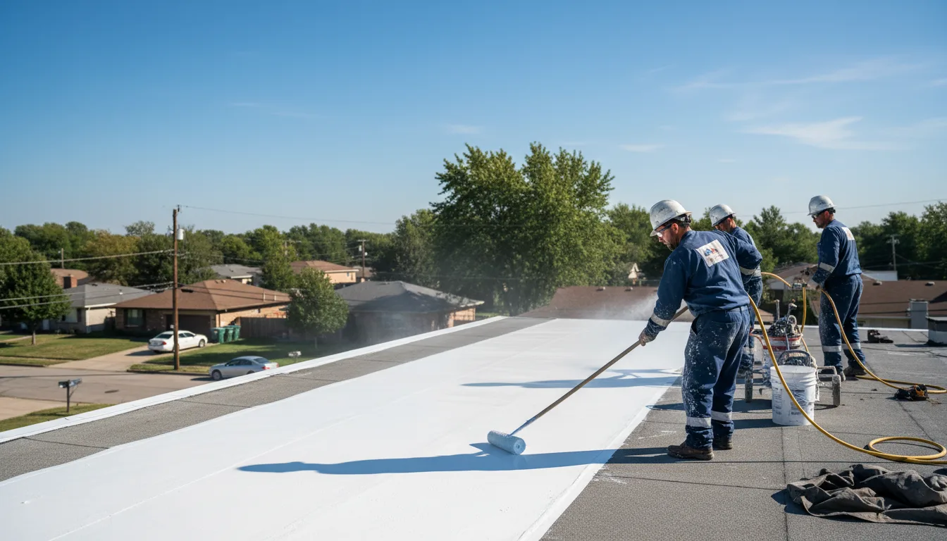 Commercial roof coating in Nolan, TX near me